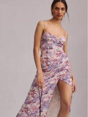 reformation kaylah silk dress Kaylah Silk Dress Honey Mustard Reformation